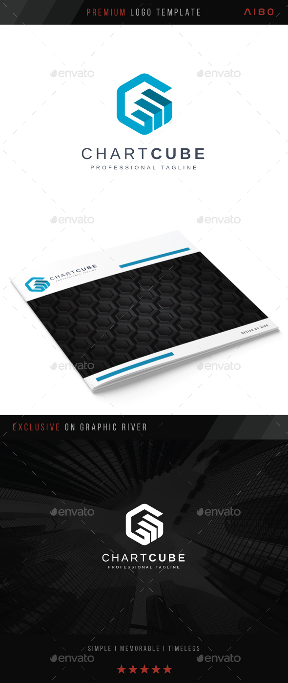 Chart Cube Logo - Abstract Logo Templates