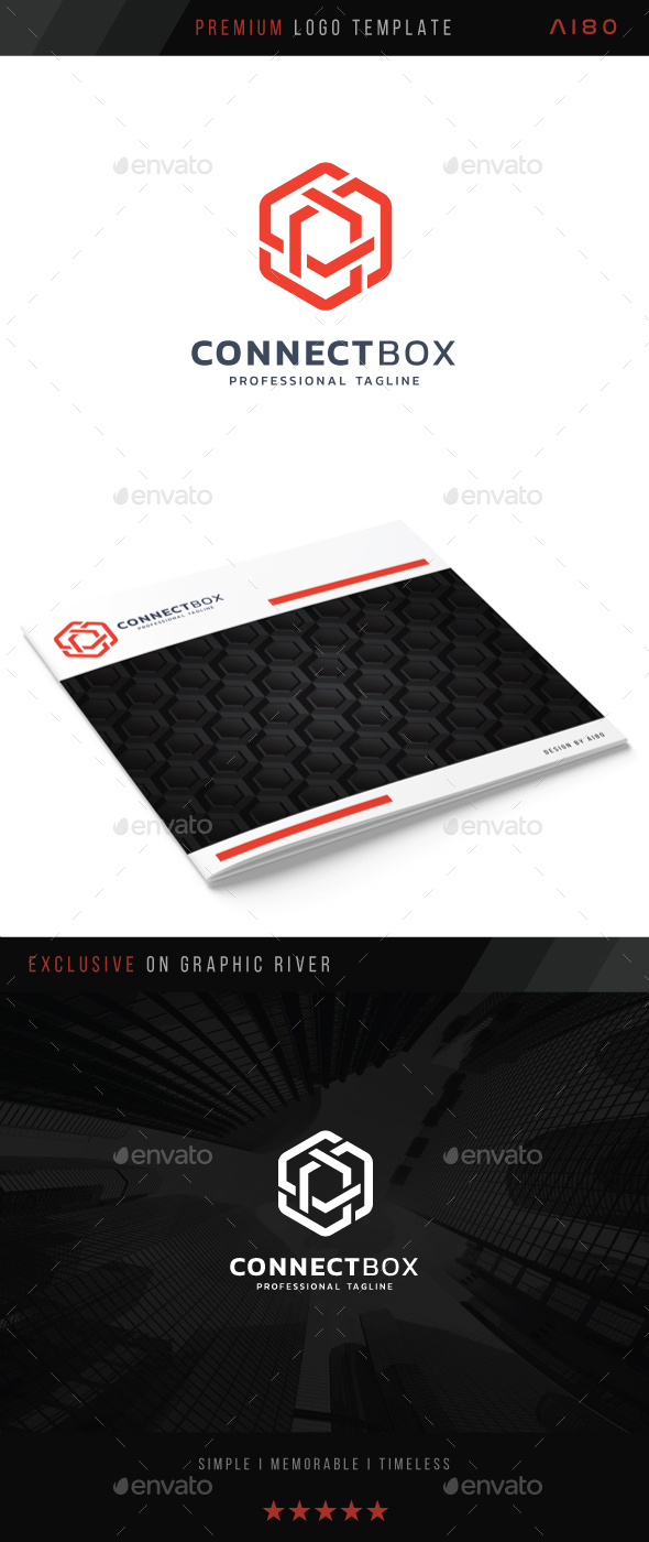 Connect Box Logo - Abstract Logo Templates