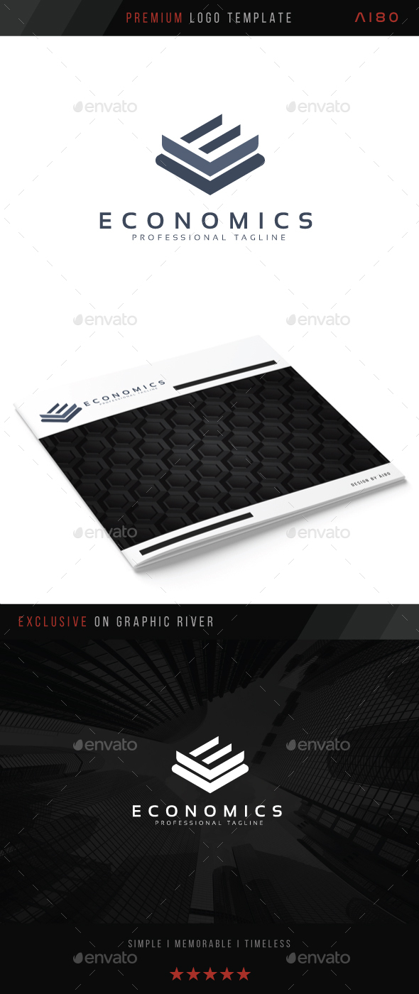 Letter E - Economics Logo - Abstract Logo Templates