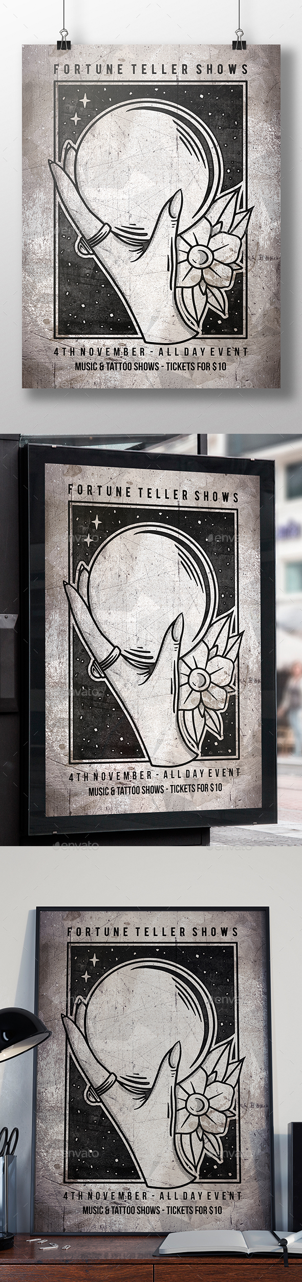 Crystal Ball Flyer Template - Miscellaneous Events