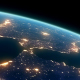 4K Earth Night Close Up High Detail Iberian Peninsula and Strait of Gibraltar - VideoHive Item for Sale
