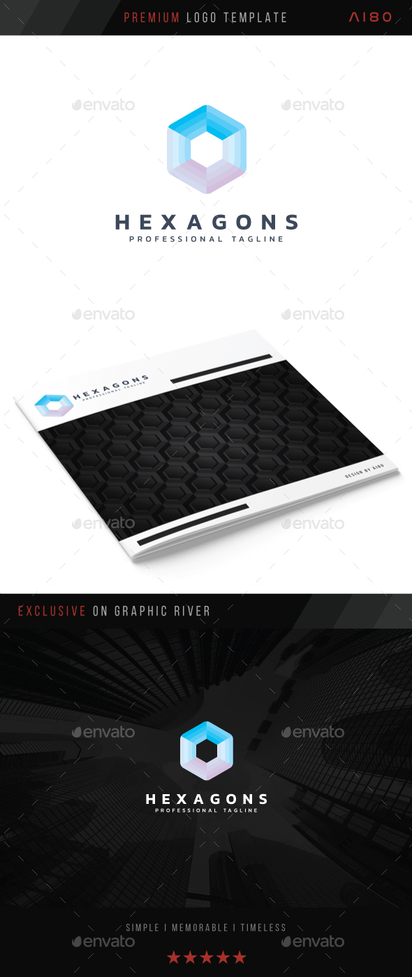Hexagons Logo - Abstract Logo Templates
