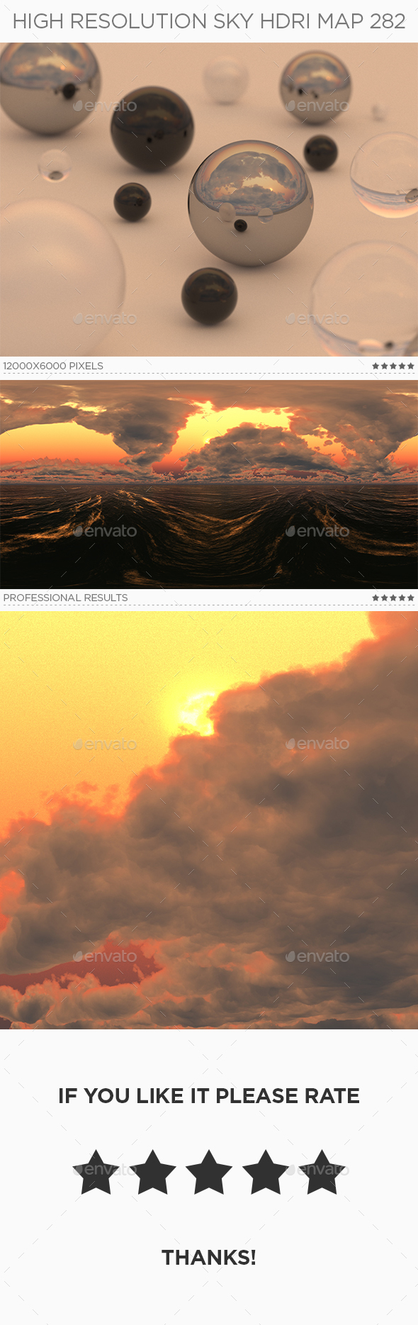 High Resolution Sky HDRi Map 282 - 3DOcean Item for Sale