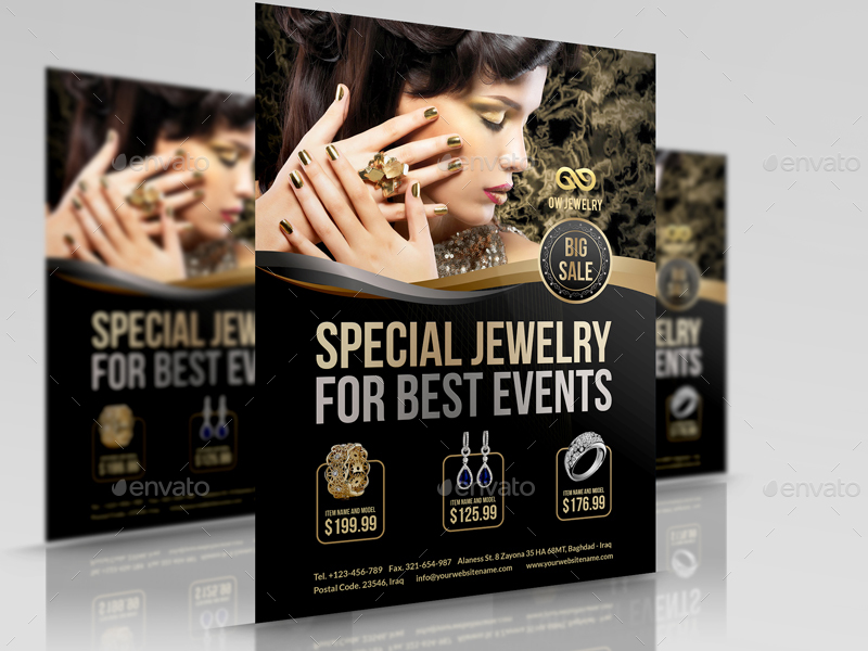 Jewelry Advertising Bundle Vol.2 in Signage Templates - product preview 1