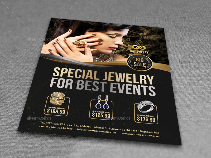 Jewelry Advertising Bundle Vol.2 in Signage Templates - product preview 3