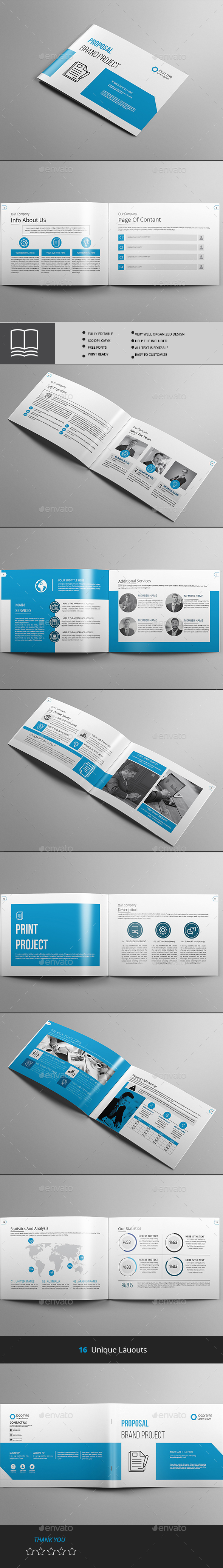 Proposal LandScape - Brochures Print Templates
