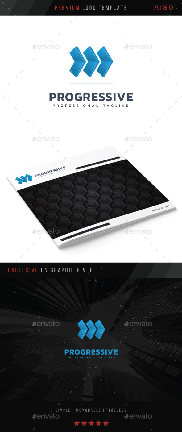 Progressive Logo - Abstract Logo Templates