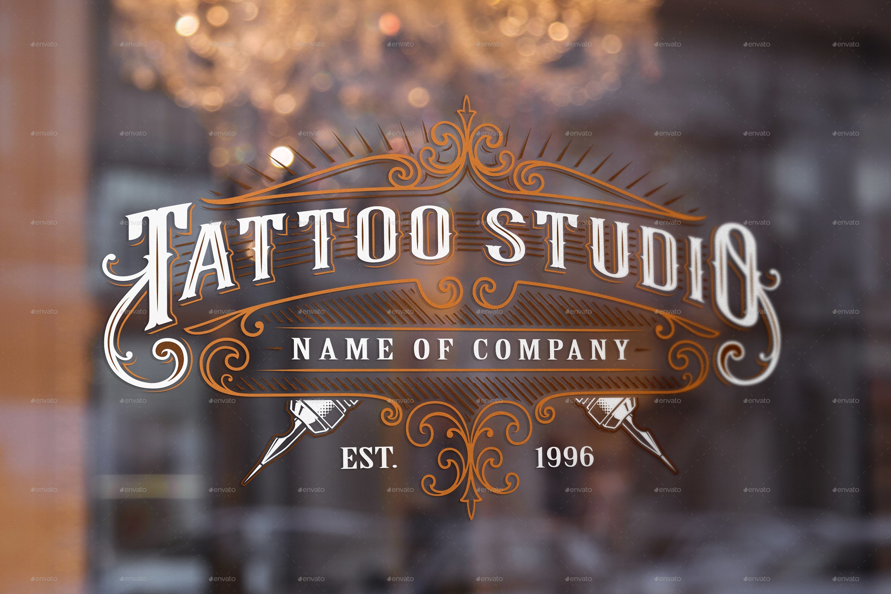 Download Set of Vintage Tattoo Studio Badges by Kasyanovcreation | GraphicRiver