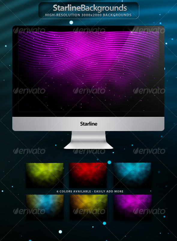 Starline Backgrounds - Backgrounds Graphics