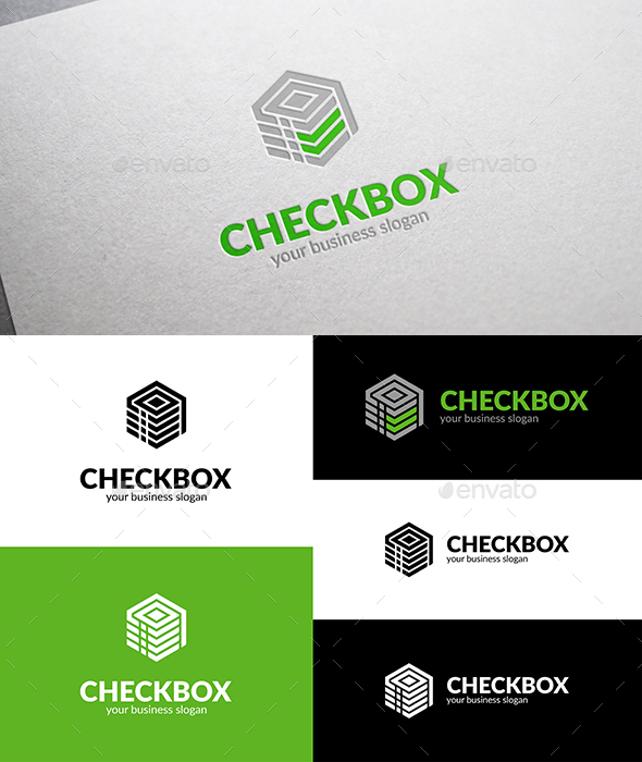 Check Box Logo - Vector Abstract