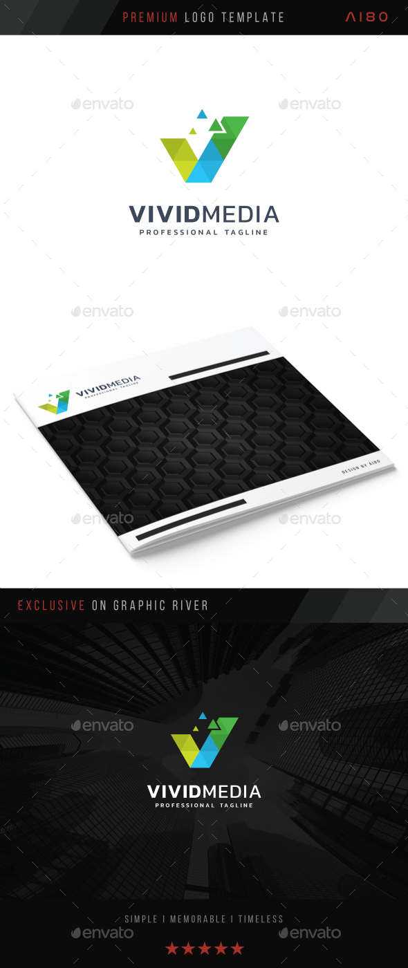 Vivid Media Logo - Abstract Logo Templates