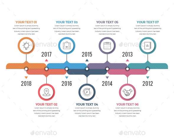 Horizontal Timeline Infographics - Infographics