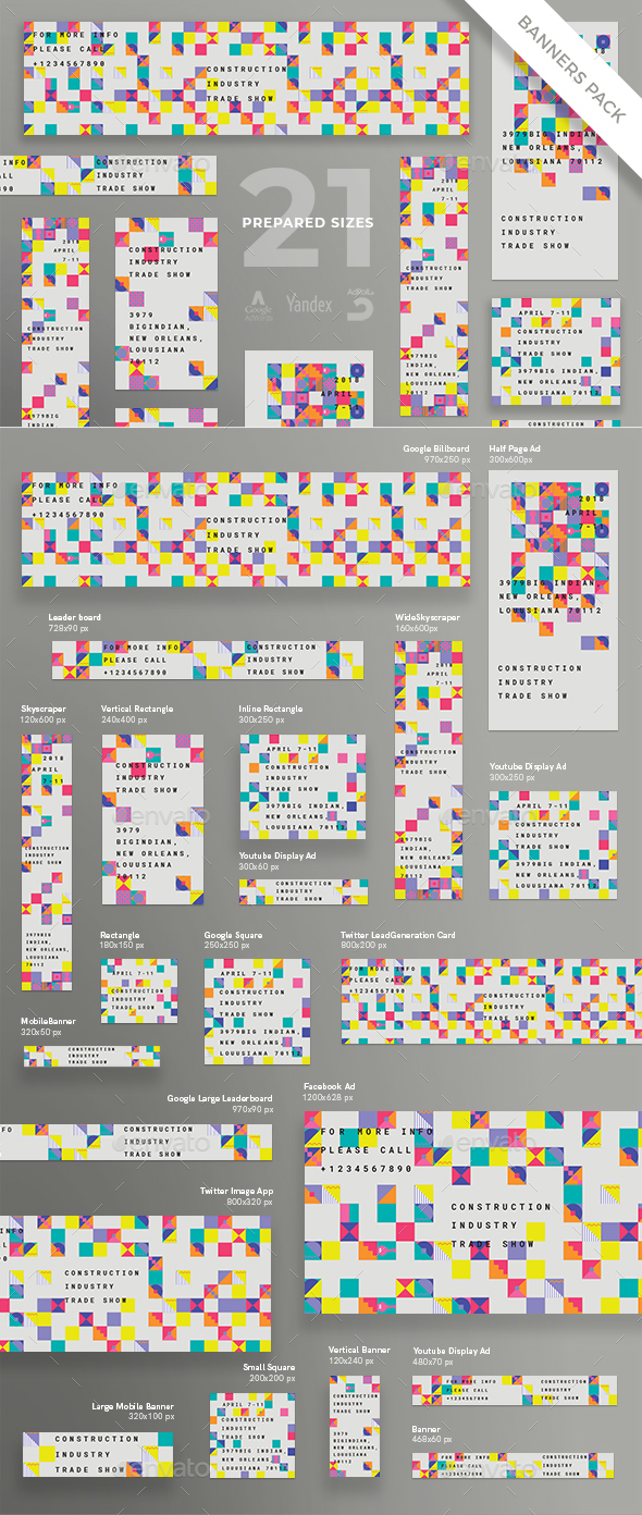 Industry Show Banner Pack - Banners & Ads Web Elements