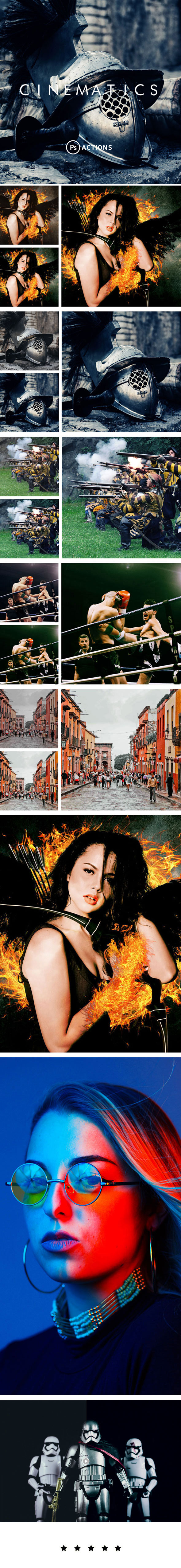Cinematics Photoshop Actions - Photo Effects Actions