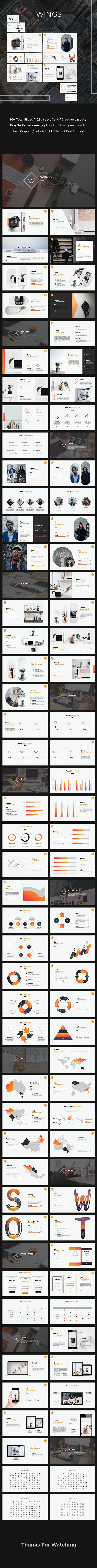 Wings Google Slides Template - Google Slides Presentation Templates