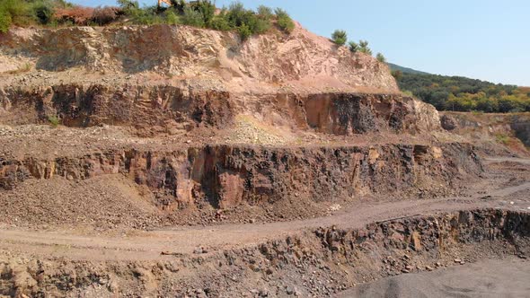 Landscape with Sandy Cliffs and Blue Sky alt