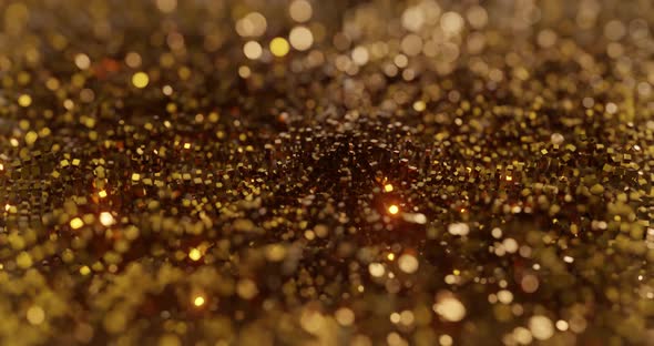 Gold glitter abstract background with sparkle reflection