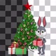 Rabbit With Gift Box Loop - VideoHive Item for Sale