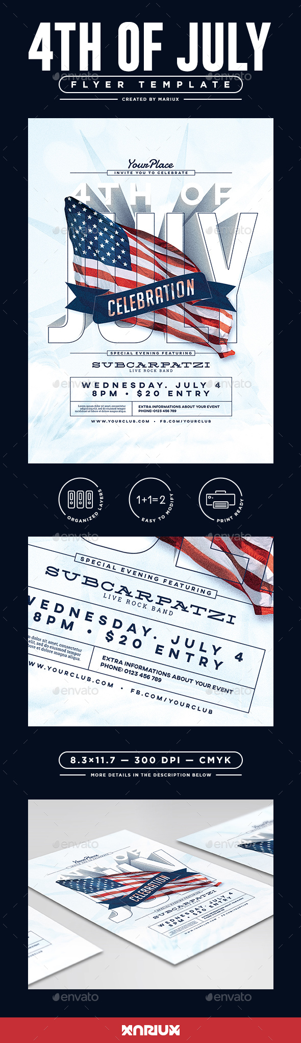 4th of July Flyer / Poster - Clubs & Parties Events