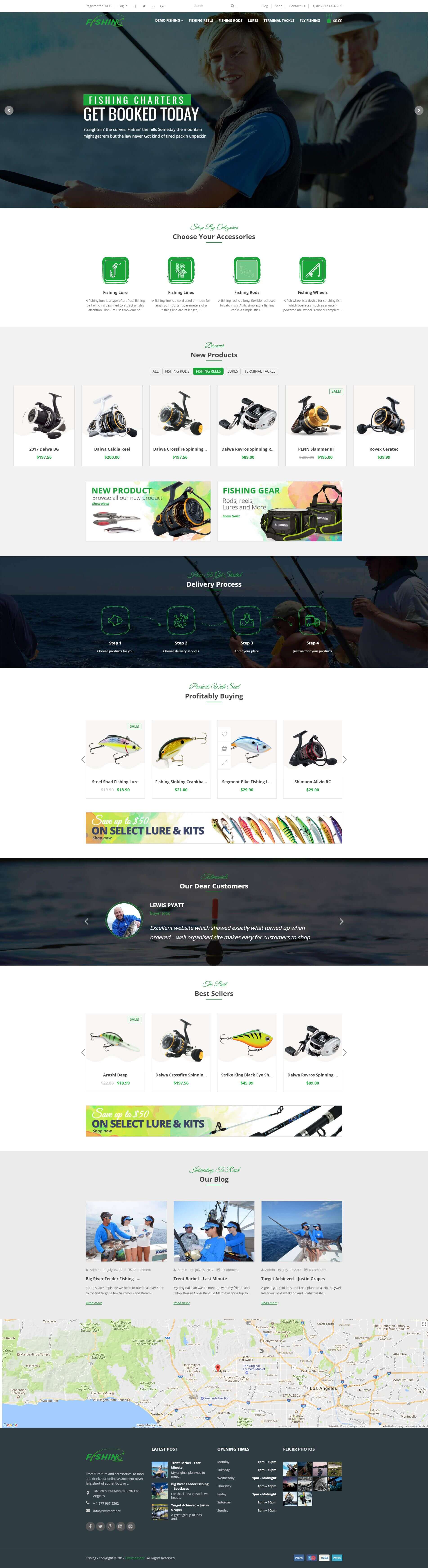 Fishing Store For WordPress Theme