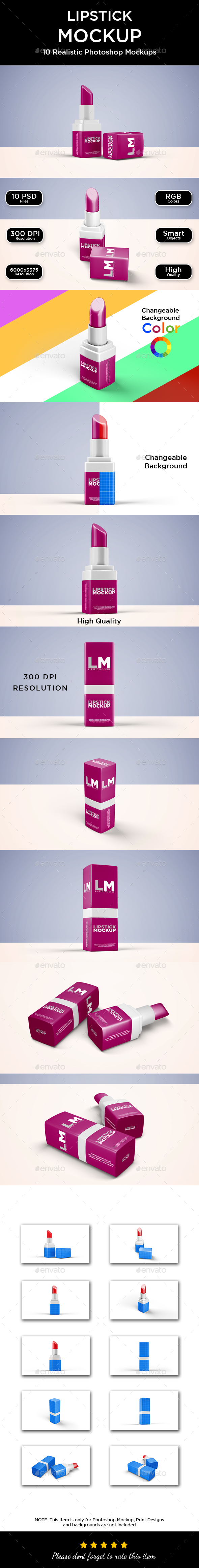 Download Lipstick Mockup By Graphicdesigno Graphicriver