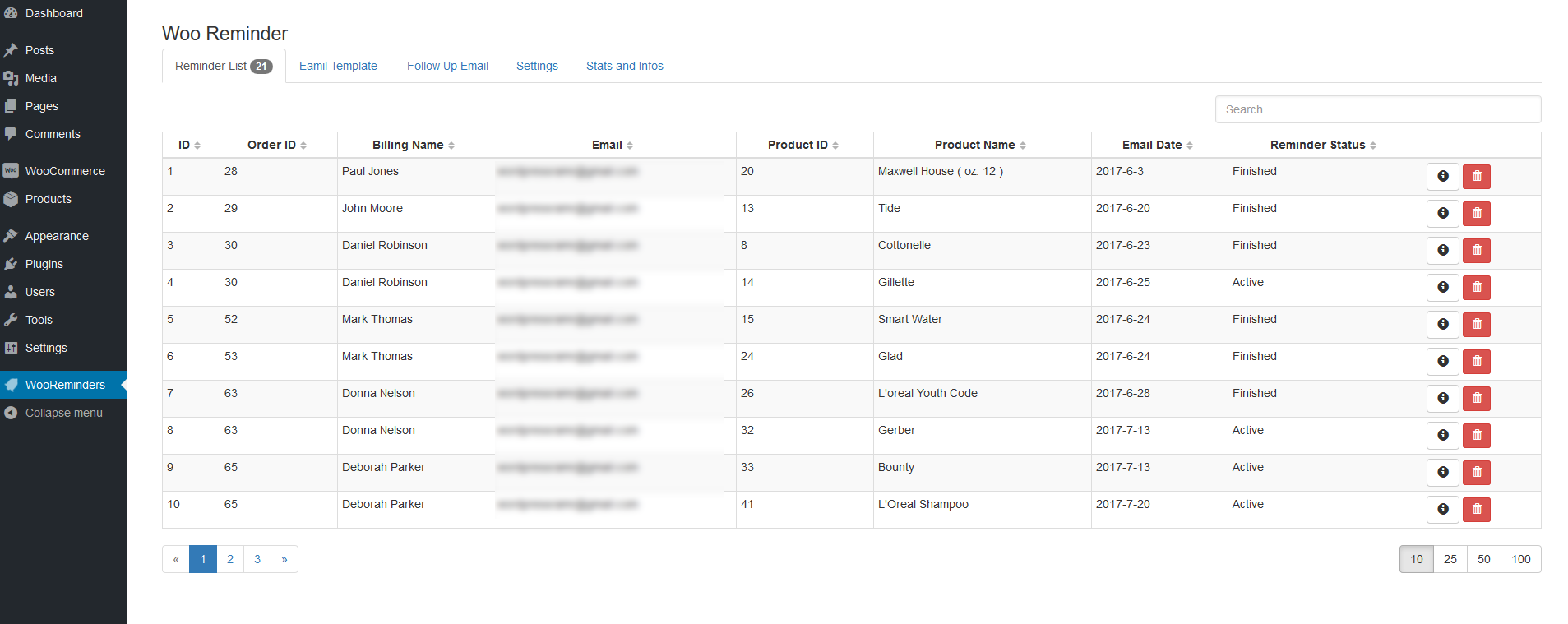 wooreminder product reorder reminder plugin for woocommerce by reorder list