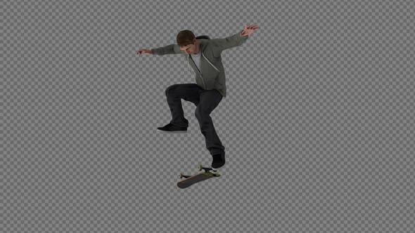 The Boy Flip LogRoll Air Jump Up On The Skateboard Pack 3 In 1