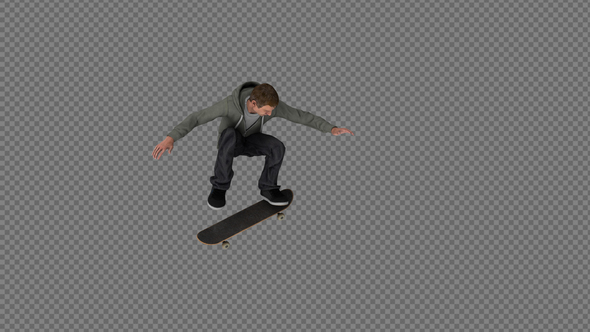The Boy Skateboard Flip NollieFlipUnderFlip Air Pack 3IN1