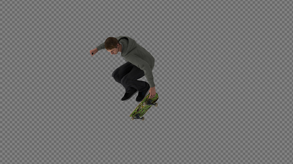 The Boy Skateboard Grab Airwalk in Loop Out Pack 9IN1