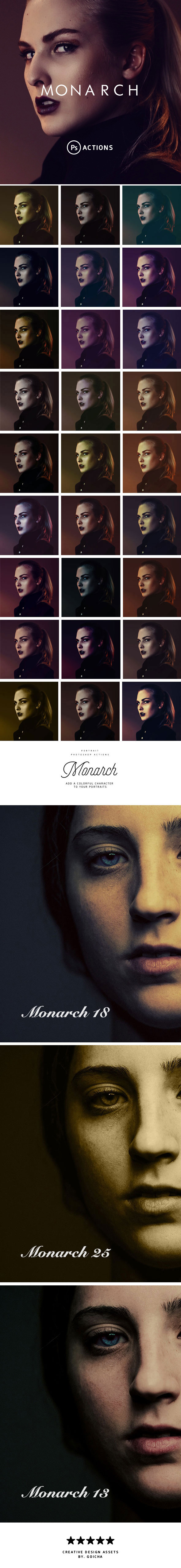 Monarch - Photoshop Actions - Photo Effects Actions
