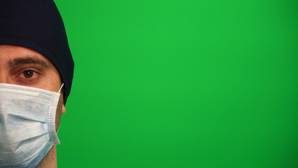 Close up Eye of a Surgeon or Doctor with Mask