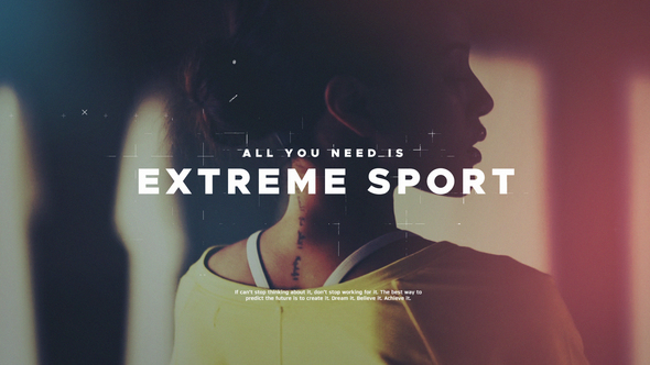 Extreme Sport Promo Openers template preview