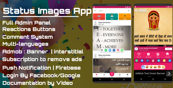 Status Images App - Pro - CodeCanyon Item for Sale