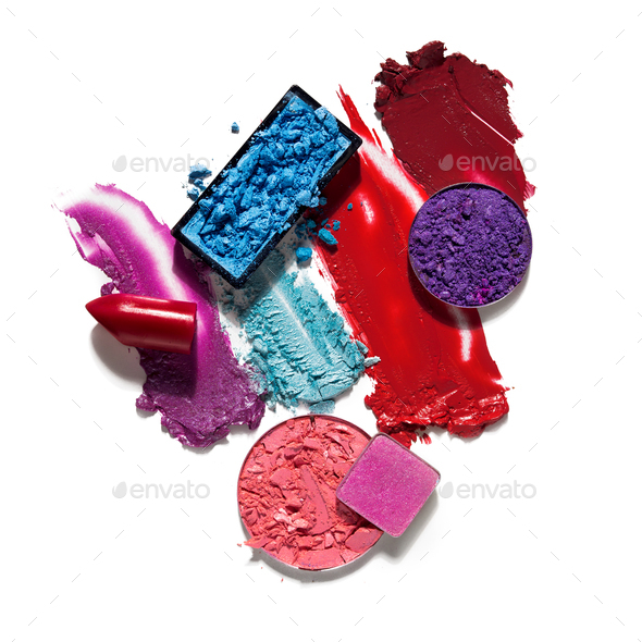 Cosmetic swatch. - Stock Photo - Images