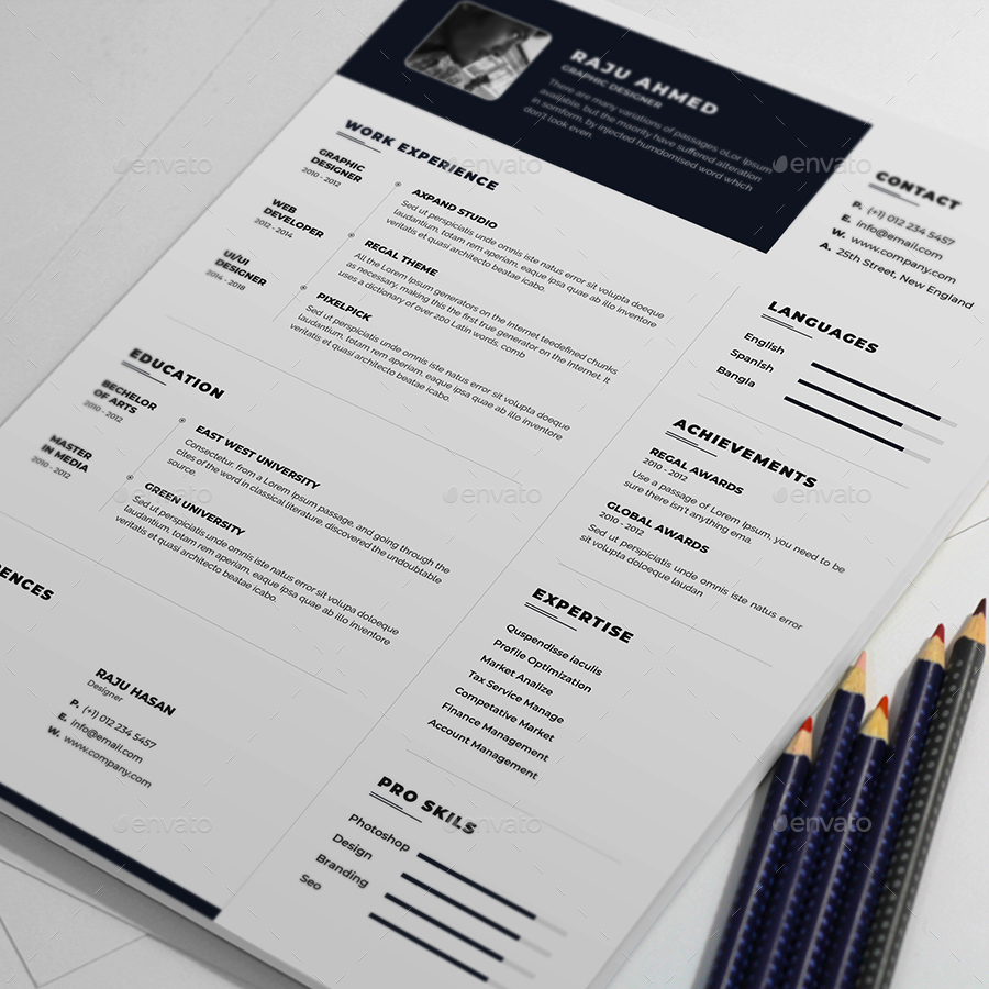 Resume, Print Templates | GraphicRiver