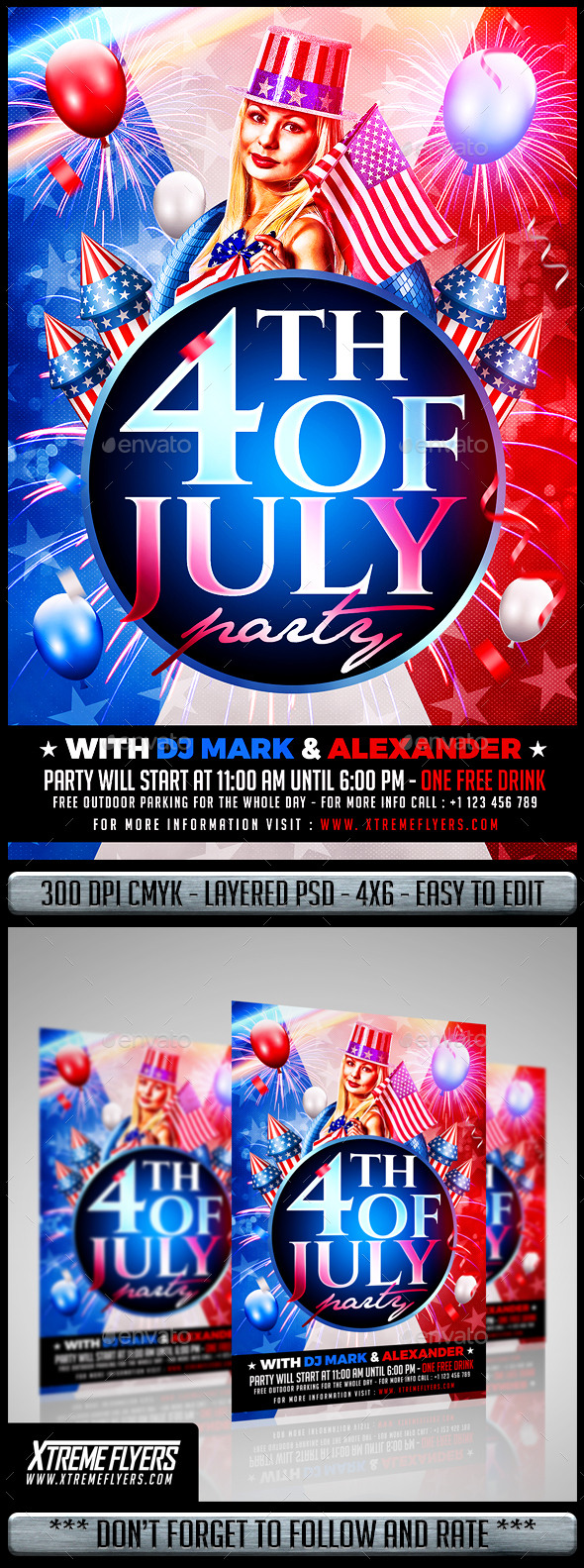 4th of july flyer by matteogianfreda graphicriver 4 of july flyer