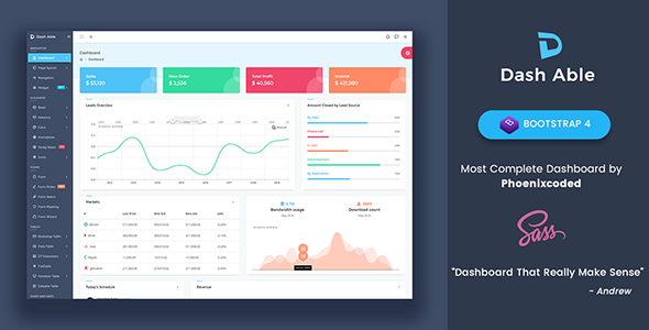 Dash Able Bootstrap - ThemeForest 19455399