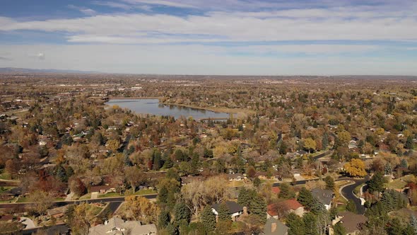 A flight over a Denver Suburb alt