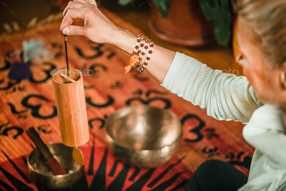 Koshi chime in sound therapy - Stock Photo - Images
