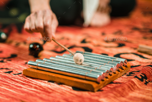 Chakra Chimes in sound therapy - Stock Photo - Images