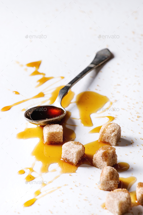 liquid sugar caramel - Stock Photo - Images