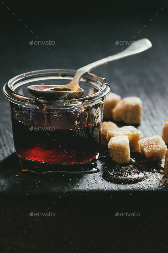 liquid sugar caramel - Stock Photo - Images