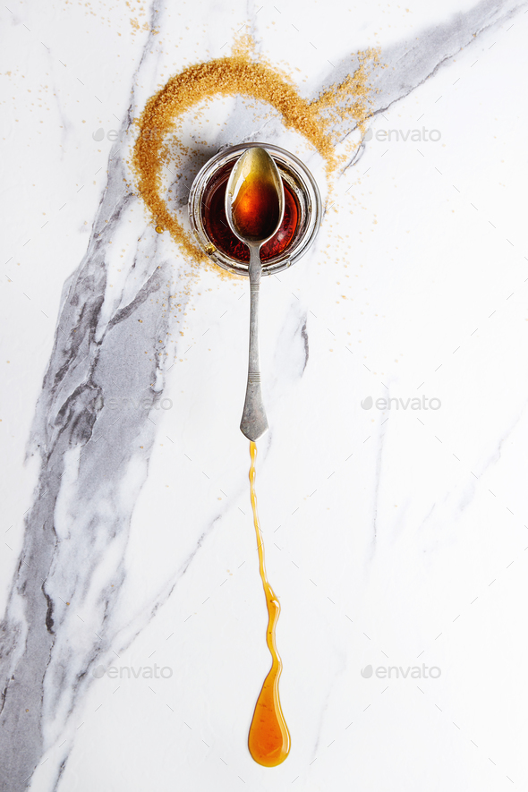 liquid sugar caramel - Stock Photo - Images