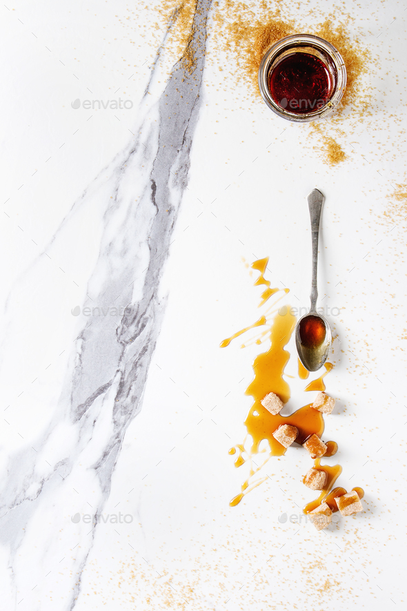 liquid sugar caramel - Stock Photo - Images