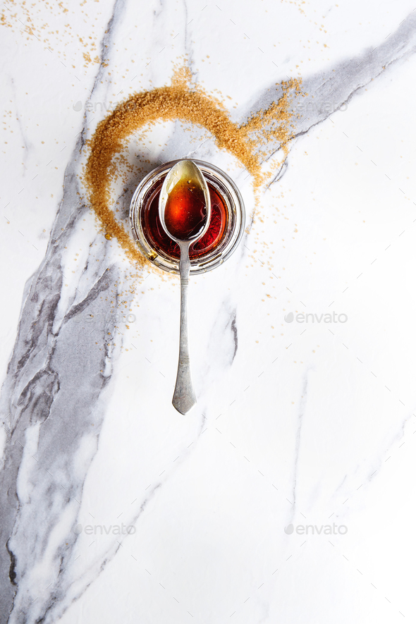 liquid sugar caramel - Stock Photo - Images