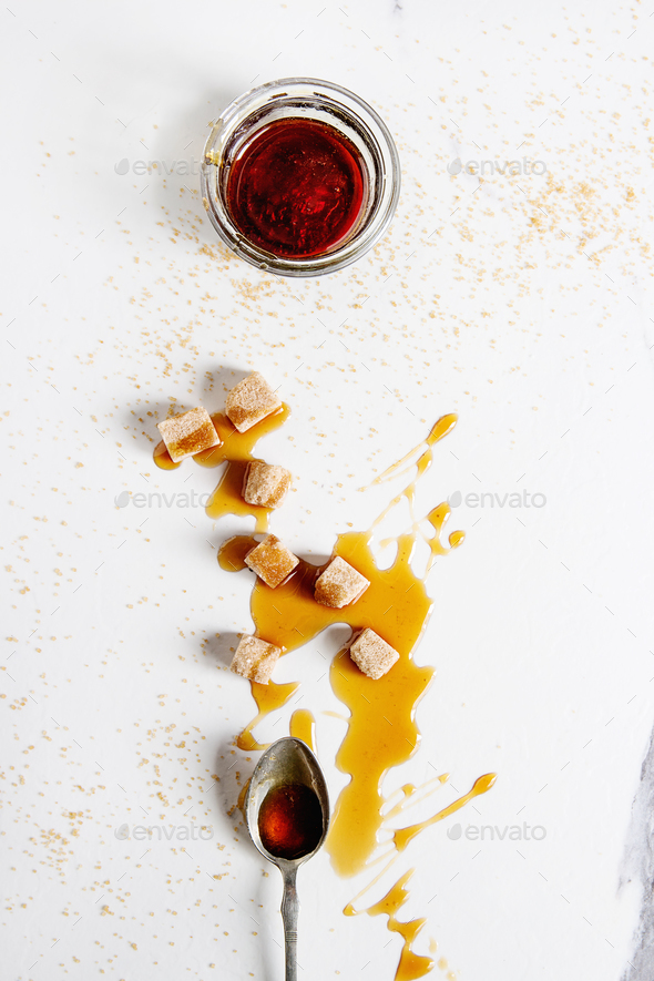 liquid sugar caramel - Stock Photo - Images