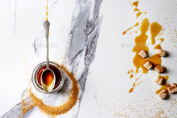 liquid sugar caramel - Stock Photo - Images