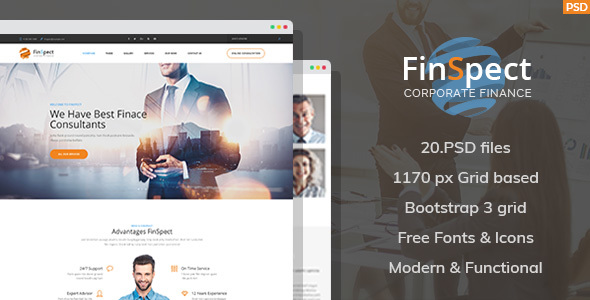 FinSpect - Business PSD Template - Business Corporate
