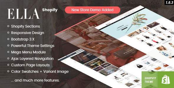 Ella - Responsive Shopify Template (Sections Ready) 