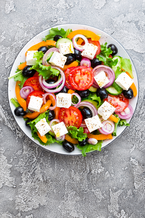 Greek salad - Stock Photo - Images